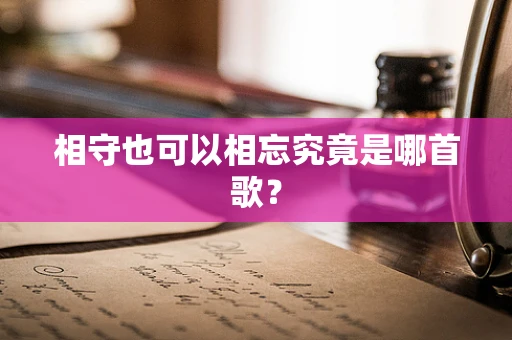 相守也可以相忘究竟是哪首歌？