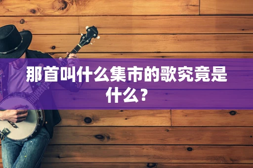 那首叫什么集市的歌究竟是什么？