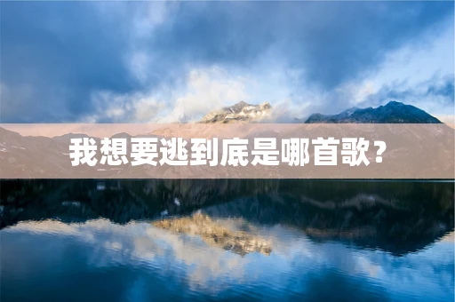 我想要逃到底是哪首歌？