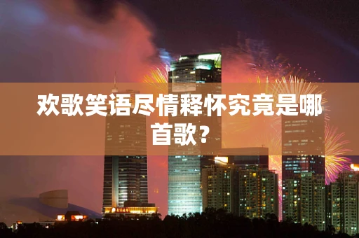 欢歌笑语尽情释怀究竟是哪首歌？