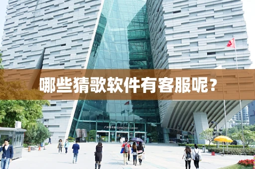 哪些猜歌软件有客服呢？